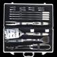 KIT BARBECUE con forchettoni pinze e palette acciaio inox