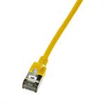 CAVO DI RETE Cat.6A STP  TPE SLIMLINE GIALLO 0,3m