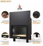 Termocamino CTM Basic Eco 20 Full Link S0 Porta scomparsa clas A