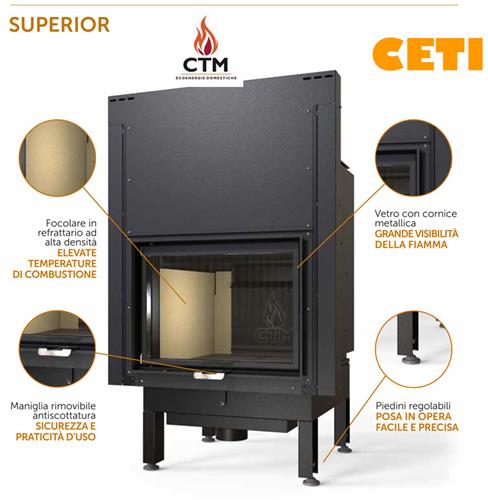 Superior 30 Full Link S3  Termocamino CTM Porta scomparsa